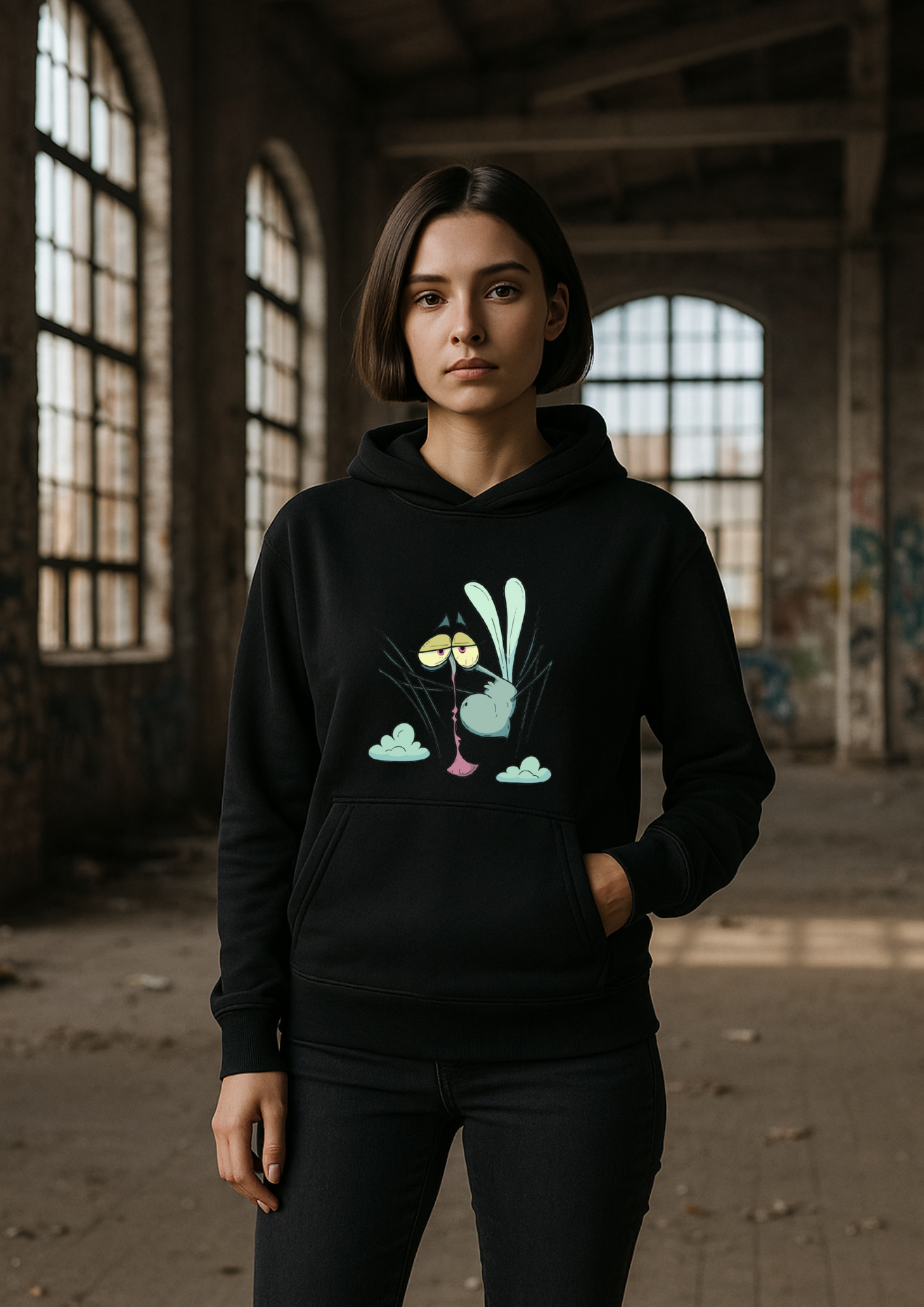 Art unisex Hoodie (MC Skeeter -mosquito)