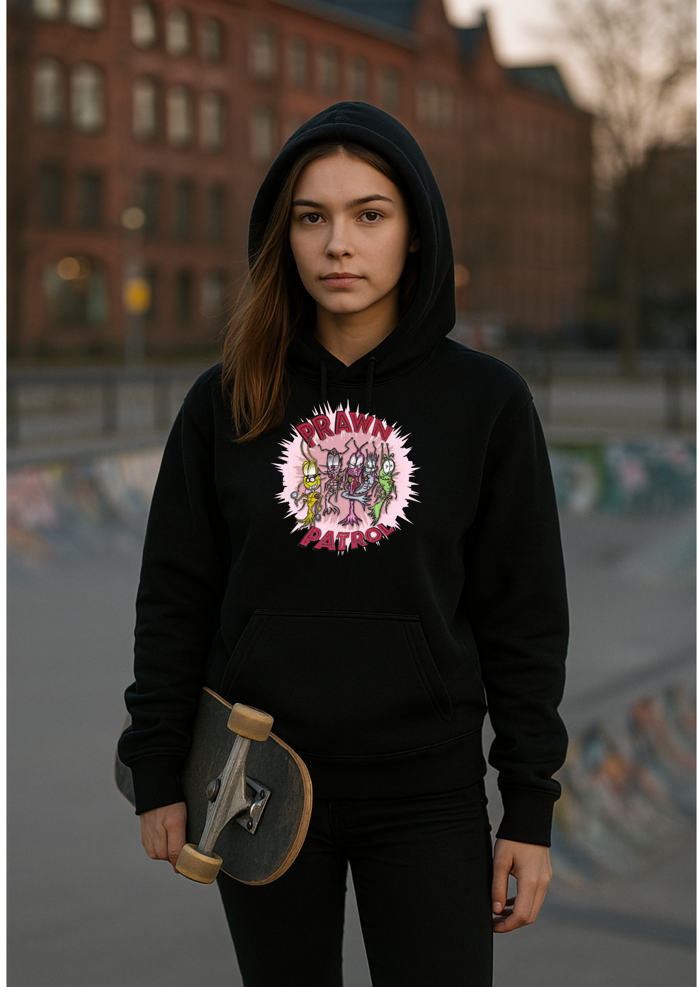 Art unisex Hoodie (Prawn Patrol)