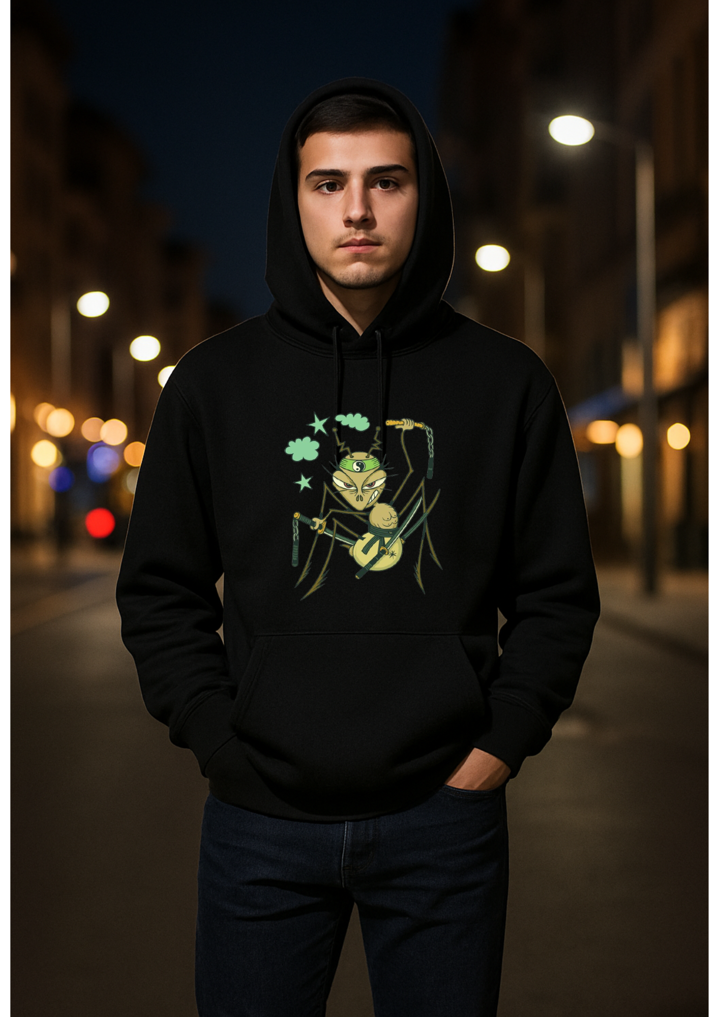Art unisex Hoodie (Ant Ninja - ant )