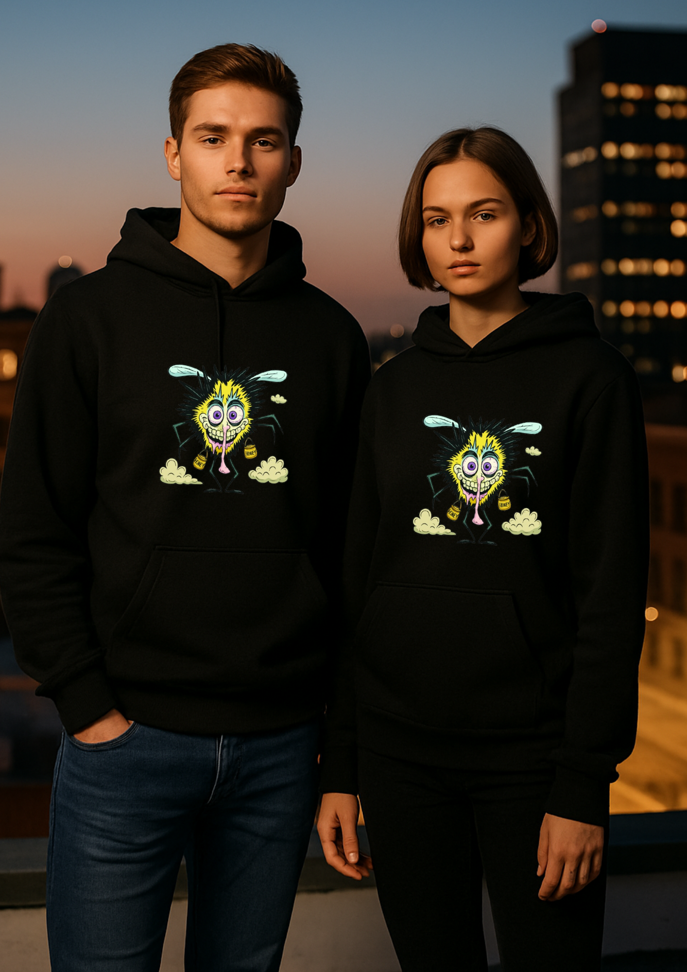 Art unisex Hoodie (Buzz B-Bee)