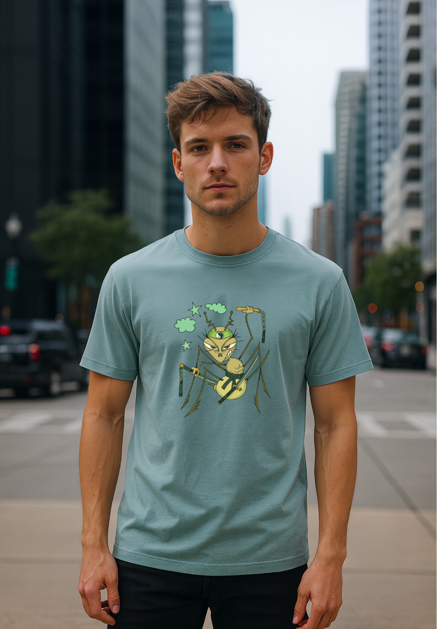 Short sleeve unisex  T-shirt (Ant Ninja - ant )