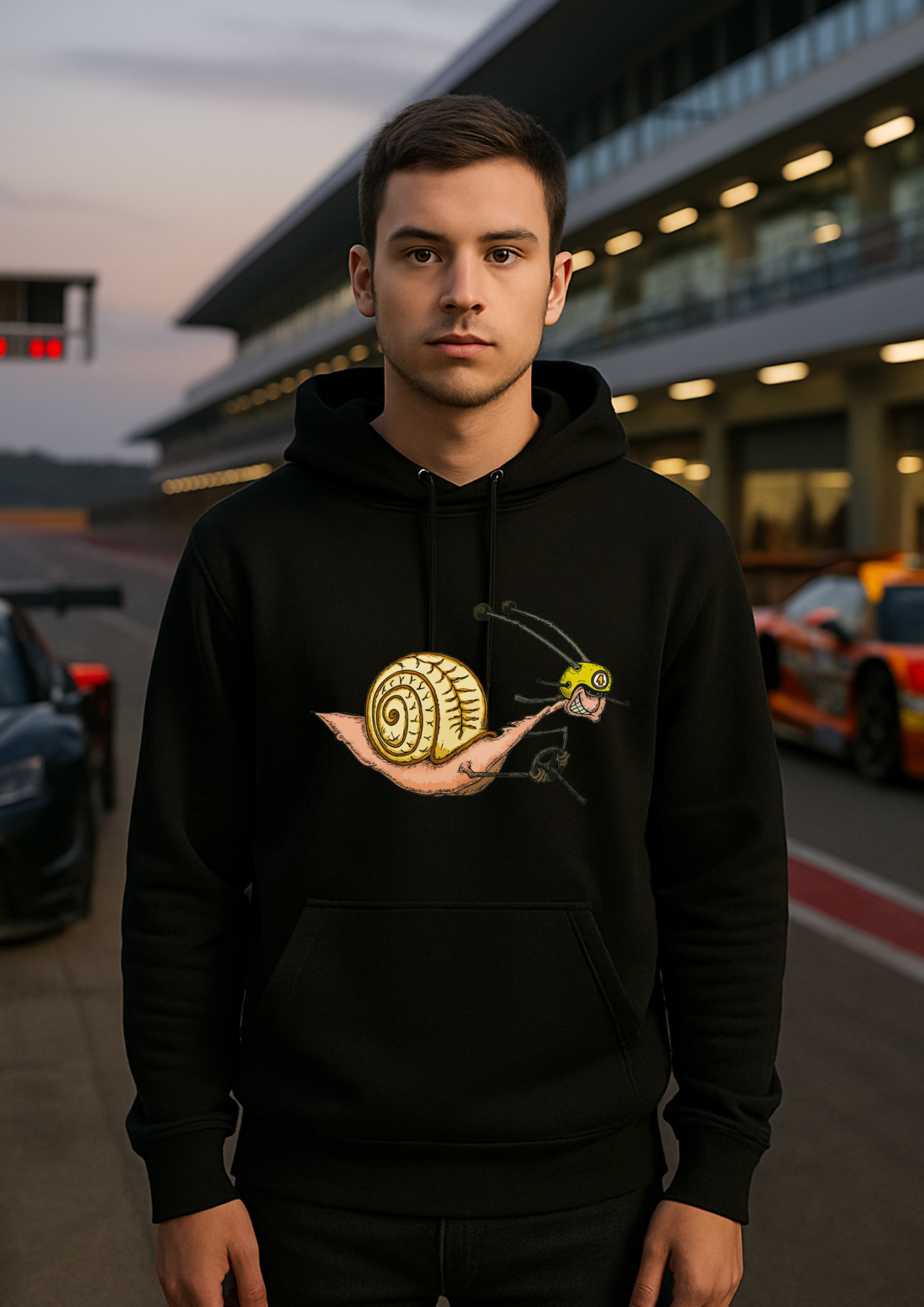 Art unisex Hoodie (Turbo Slim - snail)