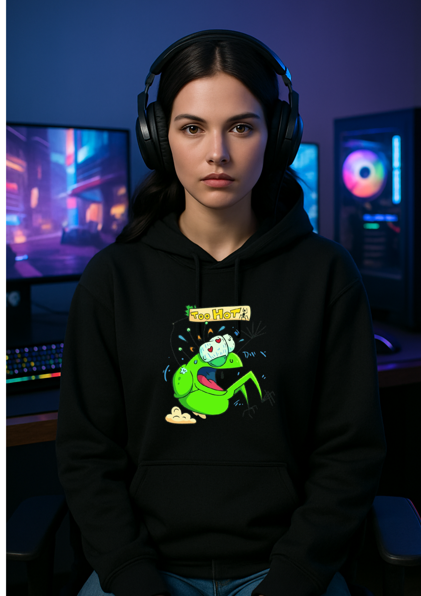 Art unisex Hoodie (TripHop- frog)