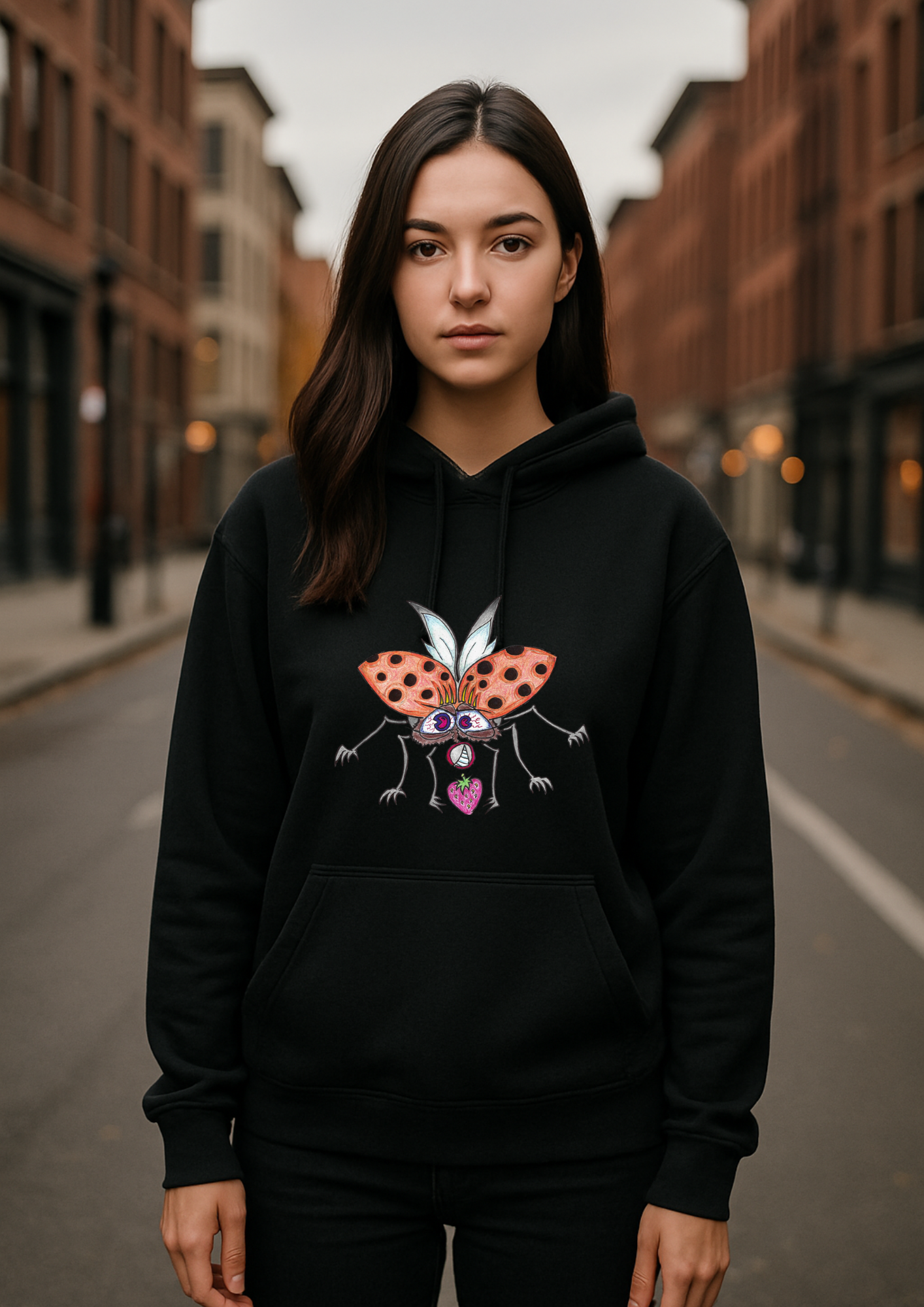 Art unisex Hoodie (Ladybird)