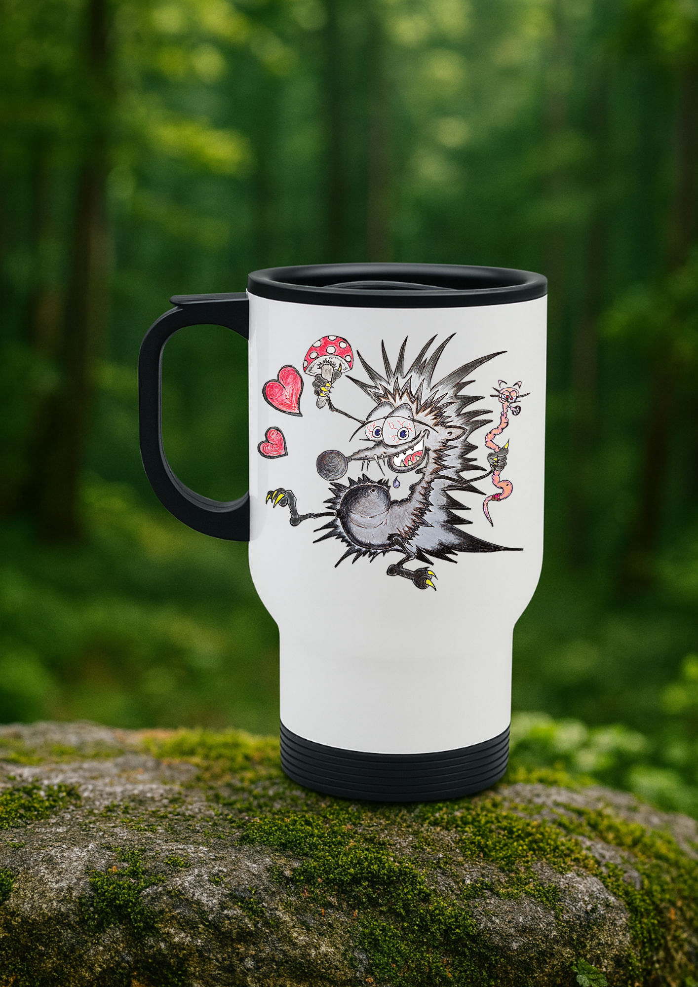 Thermo mug (Spiky - hedgehog and the Wiggle worm)