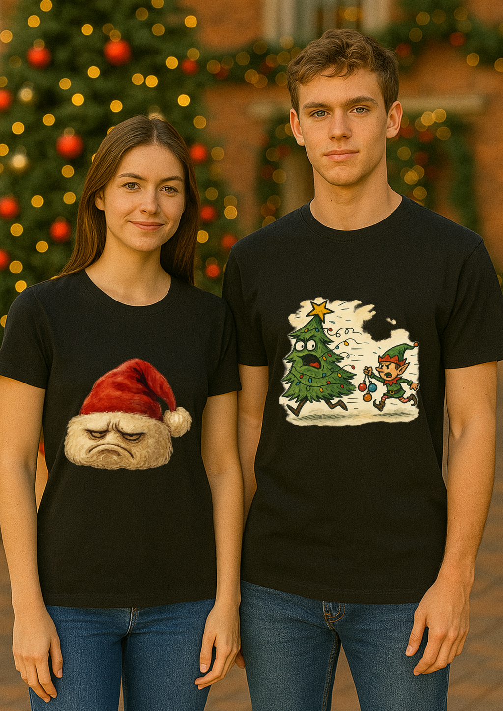 Christmas short sleeve unisex T-shirt (Elf)