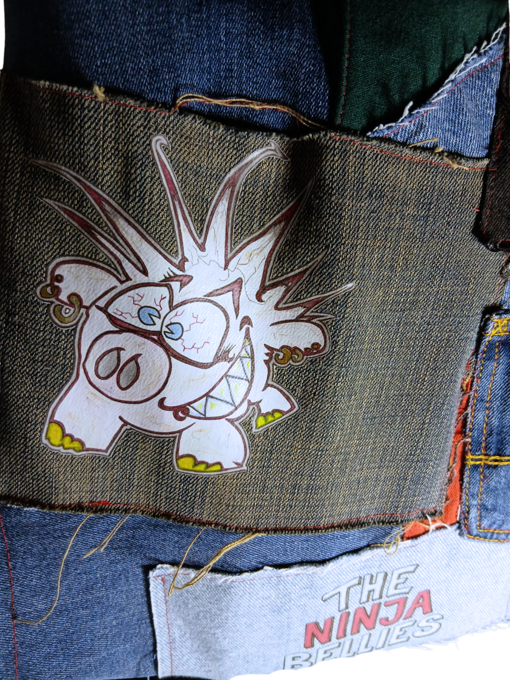 One-of-a-Kind Upcycled Bag – Termite the Hungry Destroyer  & Friends
