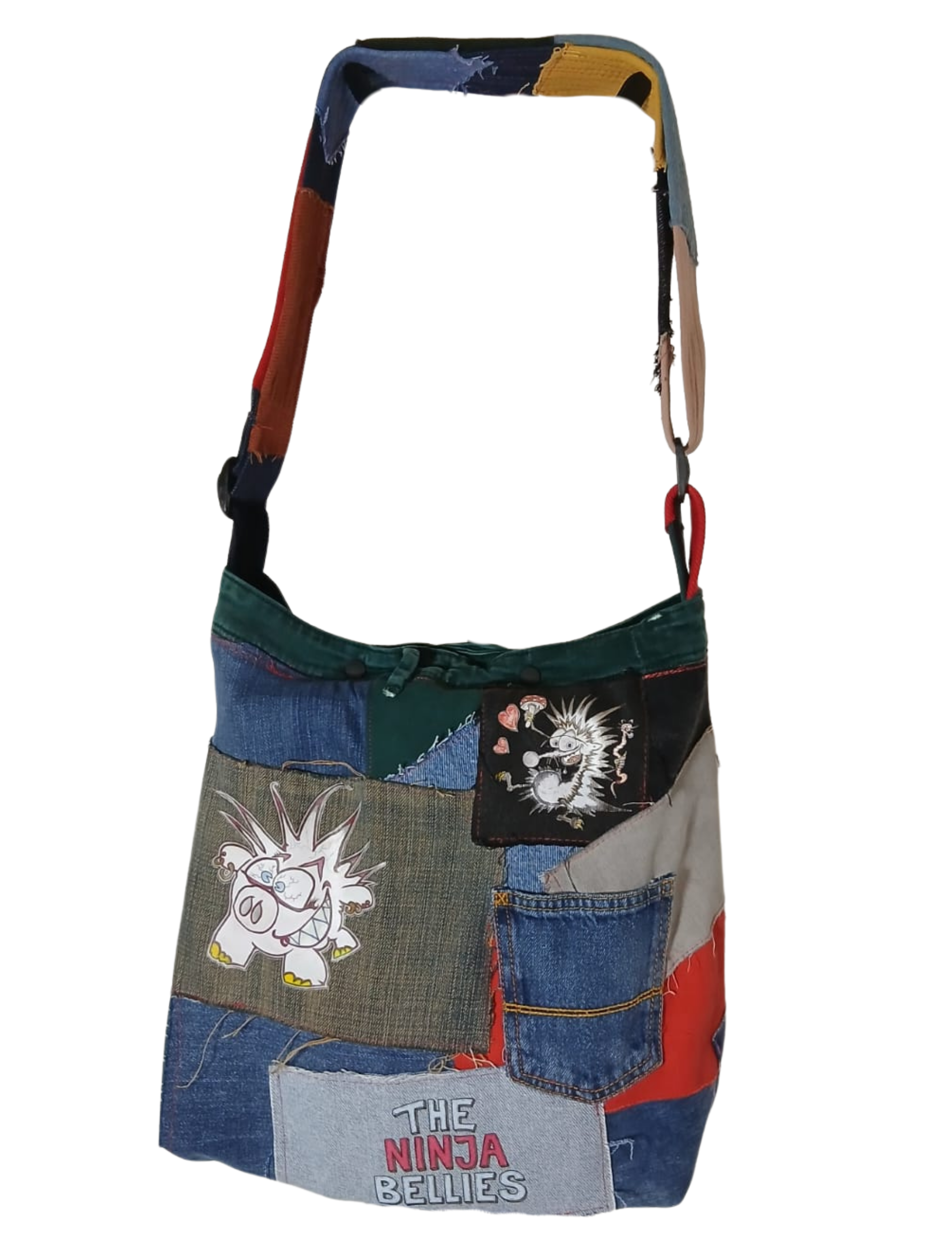 One-of-a-Kind Upcycled Bag – Termite the Hungry Destroyer  & Friends