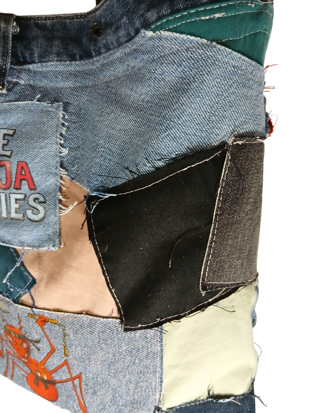 ONE OF A KIND – Upcycled Ninja Bellies Bag  (Crazy moon, Scarlet Sting ant, Termite, Lady Bird)