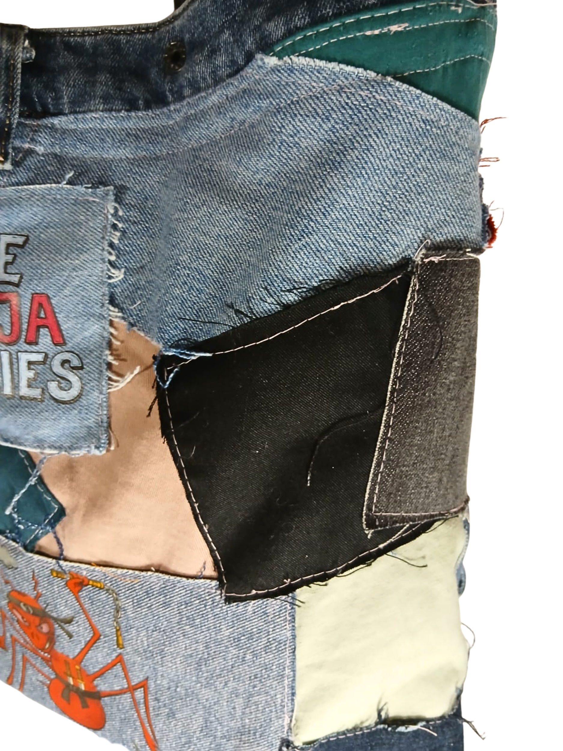 ONE OF A KIND – Upcycled Ninja Bellies Bag  (Crazy moon, Scarlet Sting ant, Termite, Lady Bird)