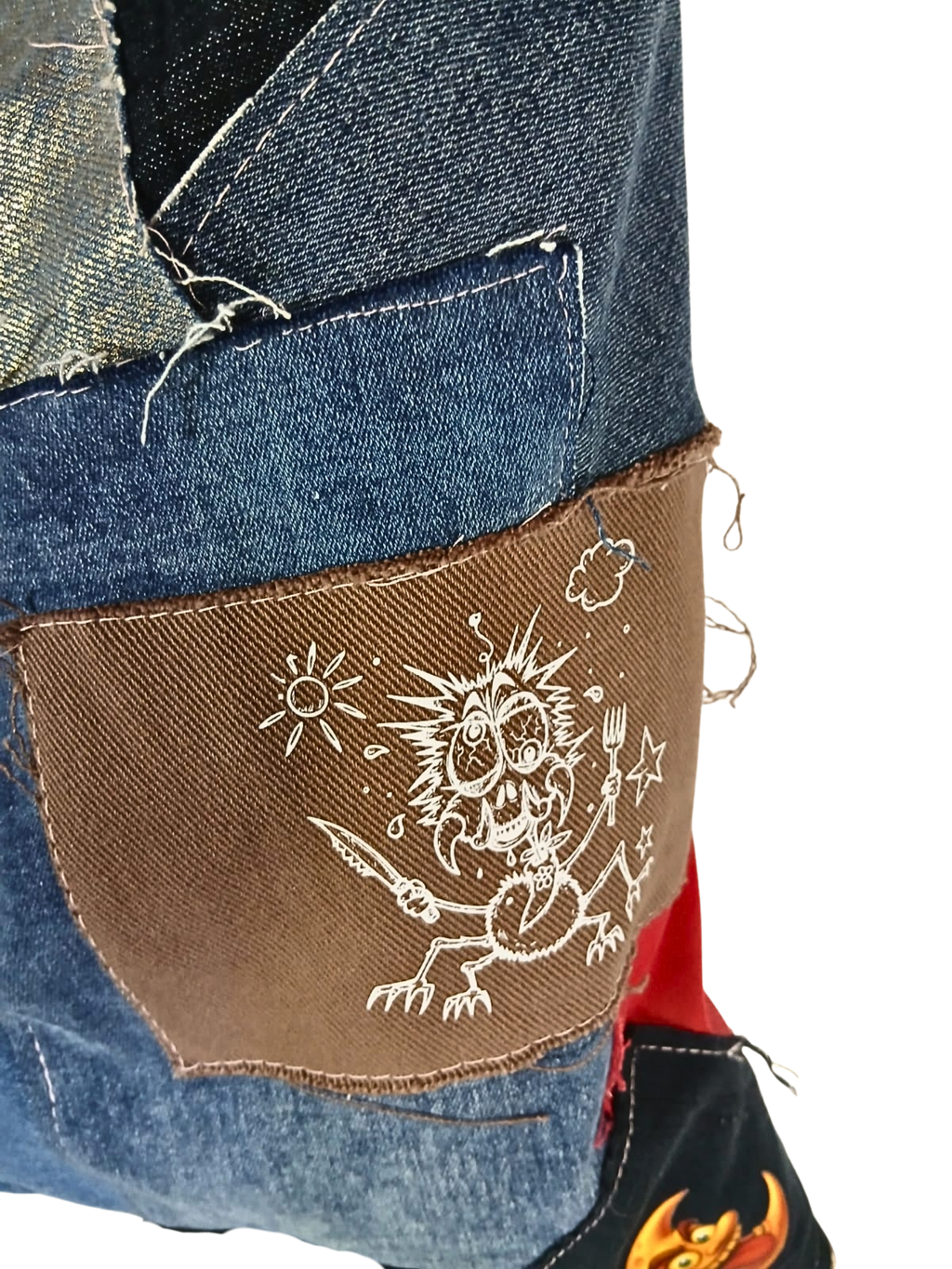 ONE OF A KIND – Upcycled Ninja Bellies Bag  (Crazy moon, Scarlet Sting ant, Termite, Lady Bird)
