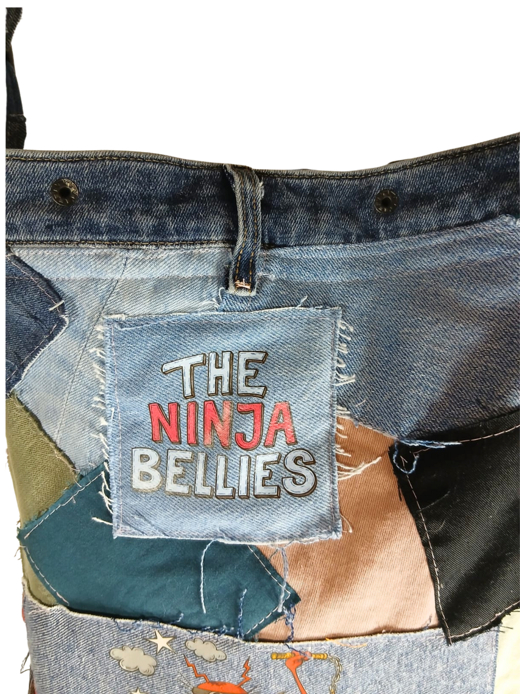 ONE OF A KIND – Upcycled Ninja Bellies Bag  (Crazy moon, Scarlet Sting ant, Termite, Lady Bird)