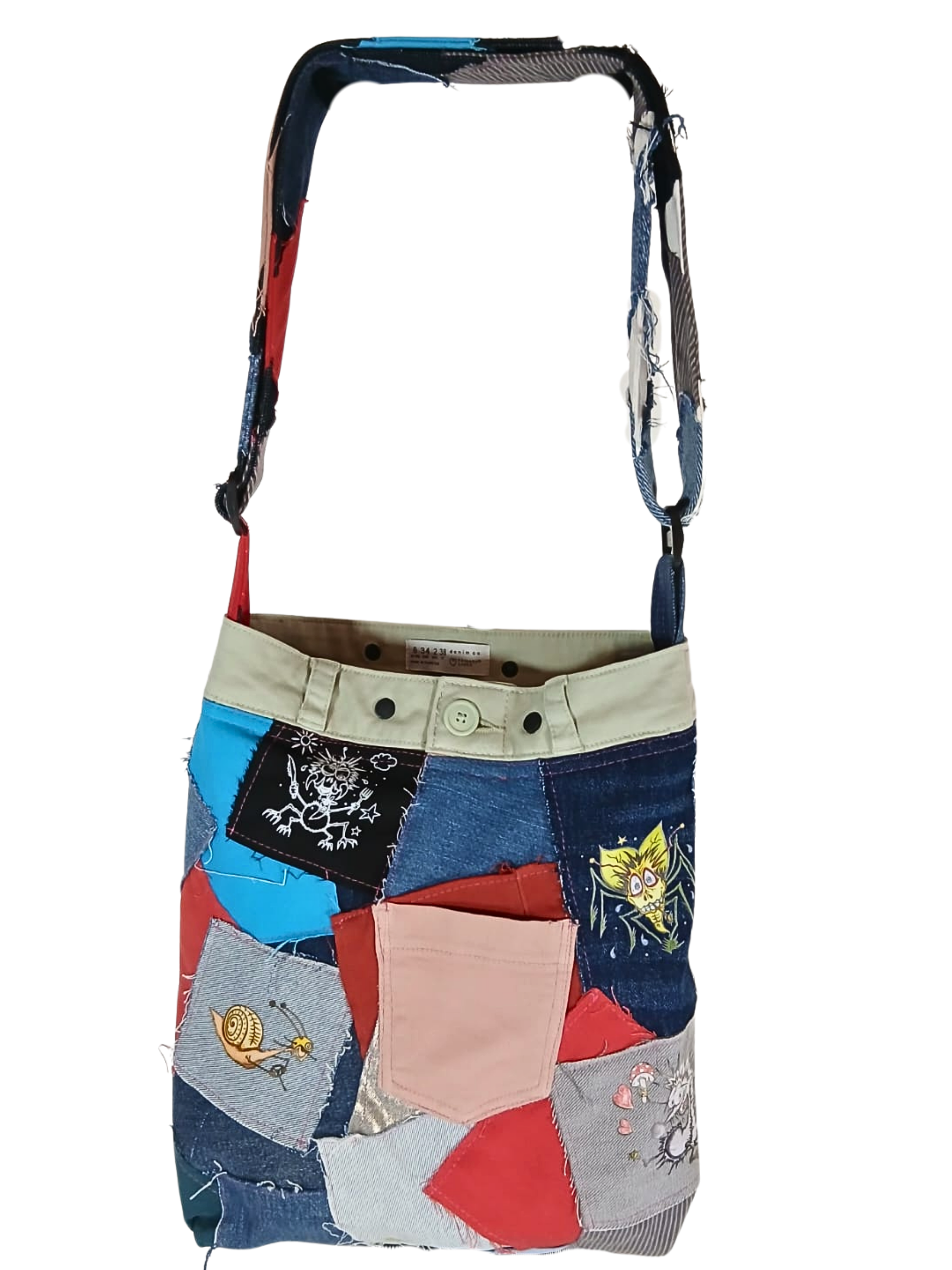 ONE OF A KIND – Upcycled Ninja Bellies Bag  (Spiky, Termite, Turbo Slim, Cricket, Prawn Patrol, Ninja Ant))