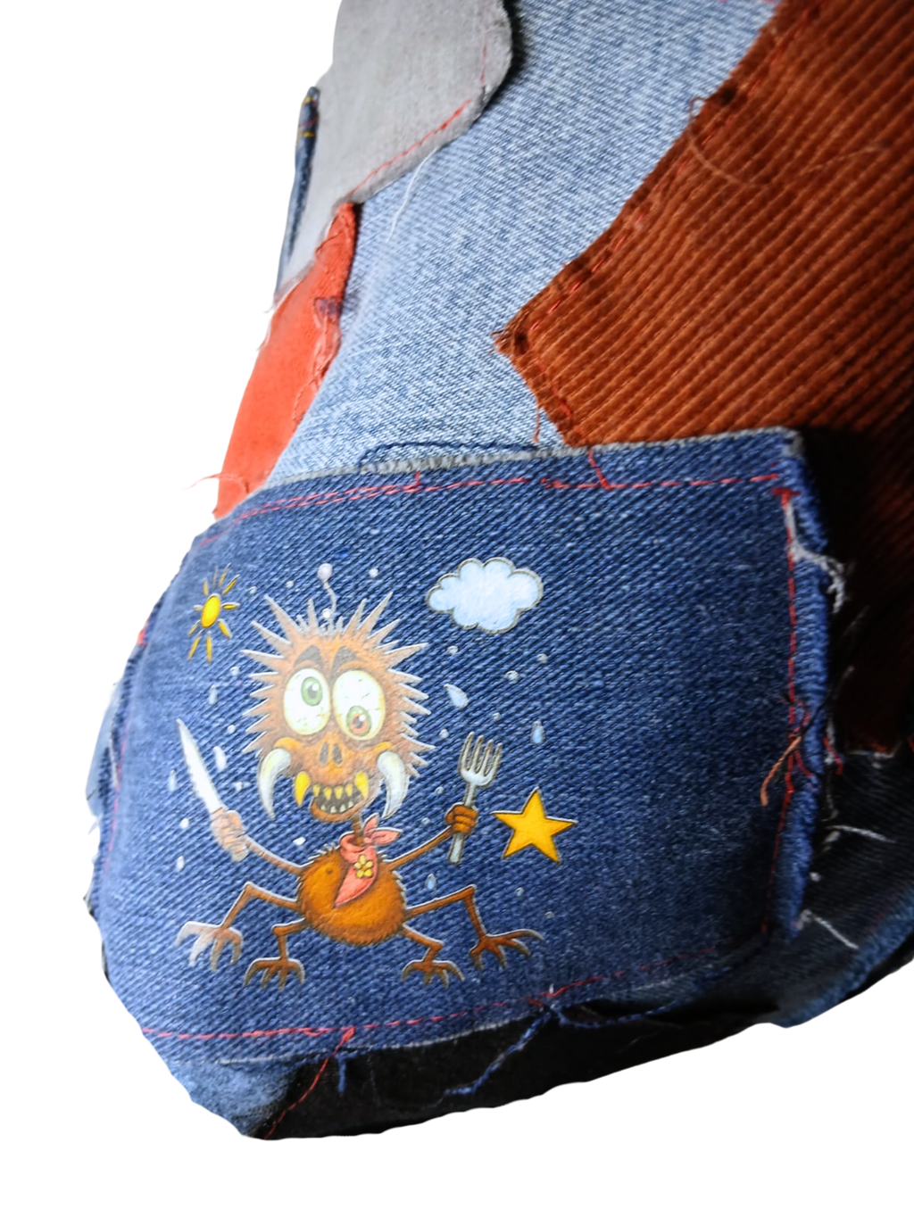 One-of-a-Kind Upcycled Bag – Termite the Hungry Destroyer  & Friends
