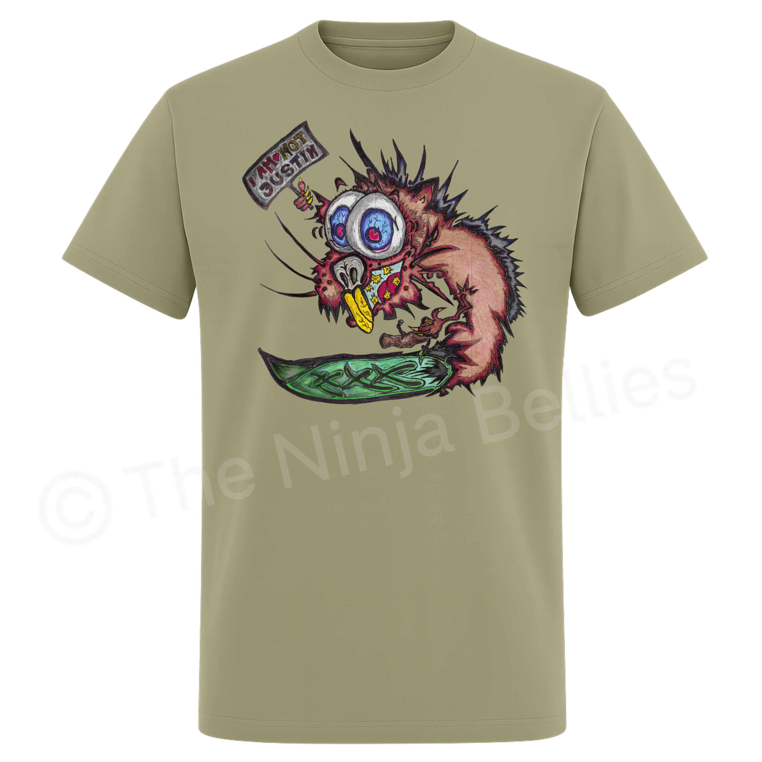 Short sleeve unisex T-shirt (Chunky the Bonkers Beaver)