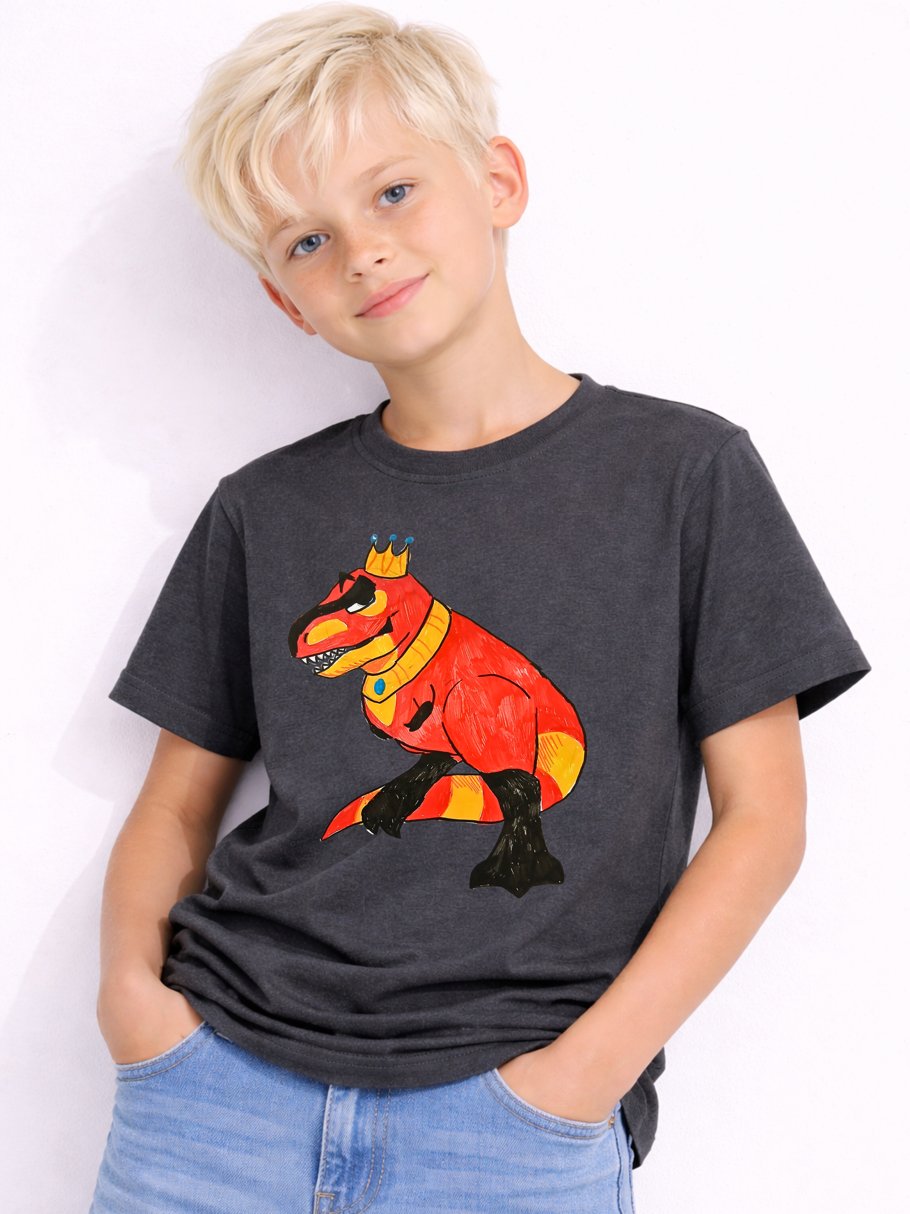 Kids T-shirt (King Rexy)