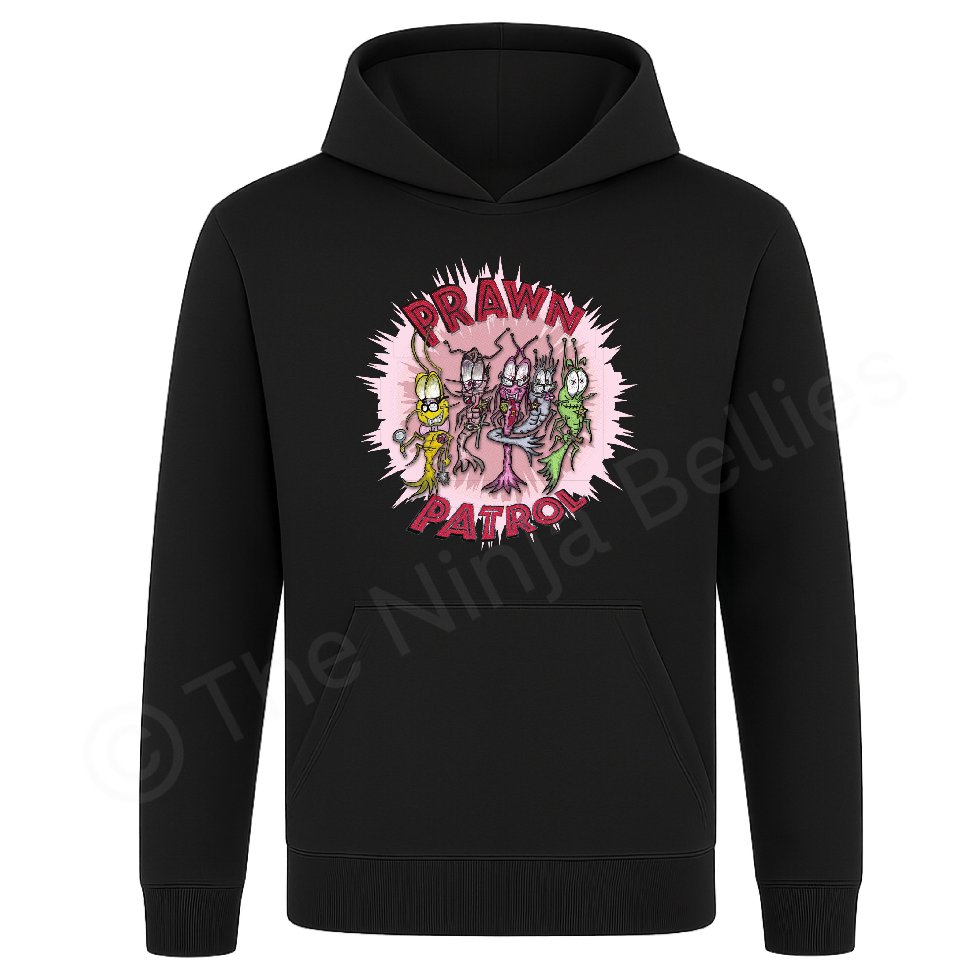 Art unisex Hoodie (Prawn Patrol)