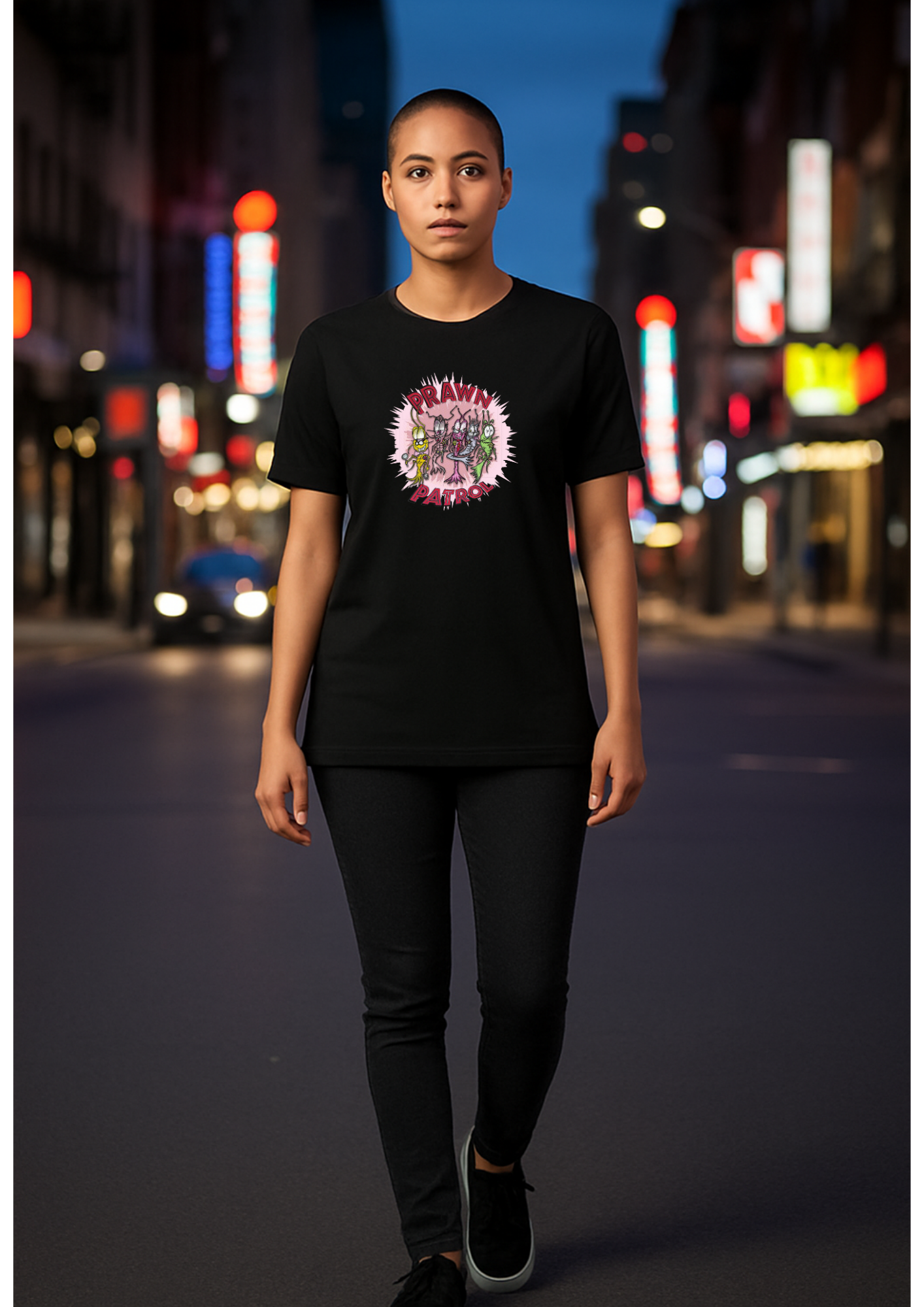 Short sleeve unisex T-shirt (Prawn Patrol)