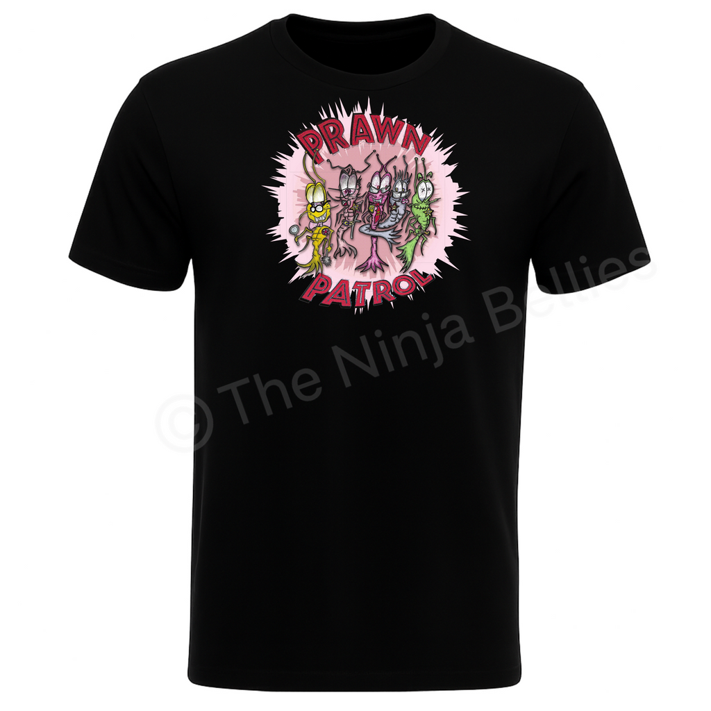 Short sleeve unisex T-shirt (Prawn Patrol)