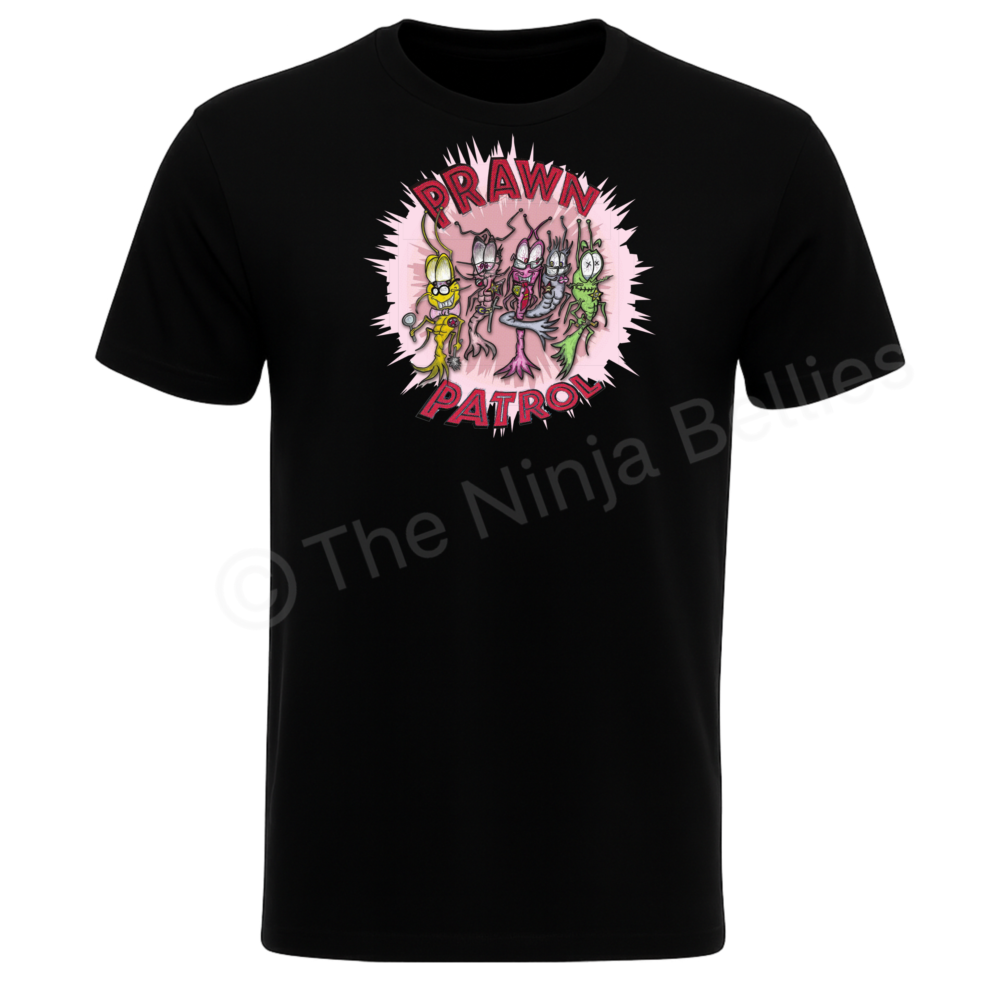 Short sleeve unisex T-shirt (Prawn Patrol)