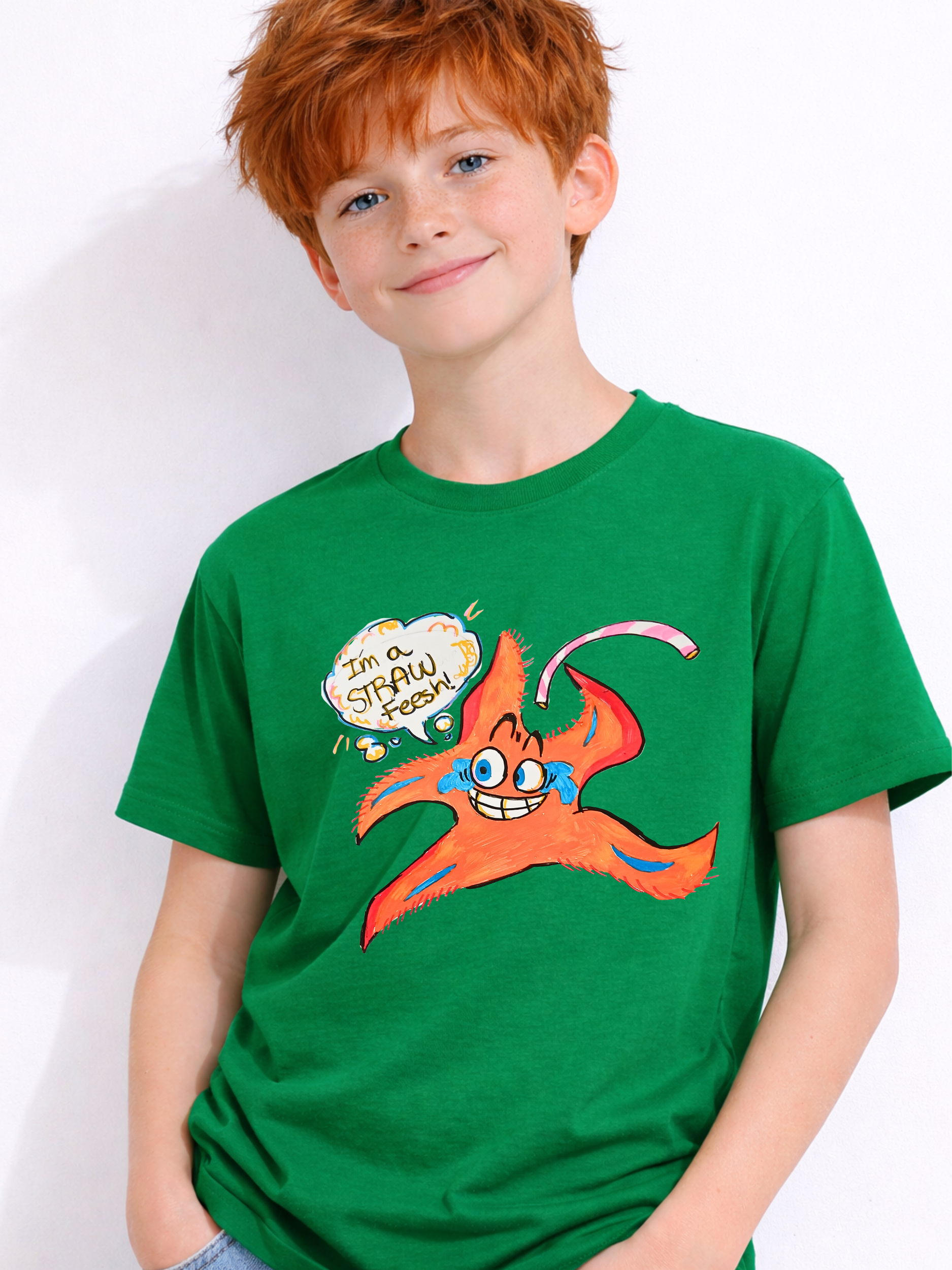 Kids T-shirt (Straw Feesh)
