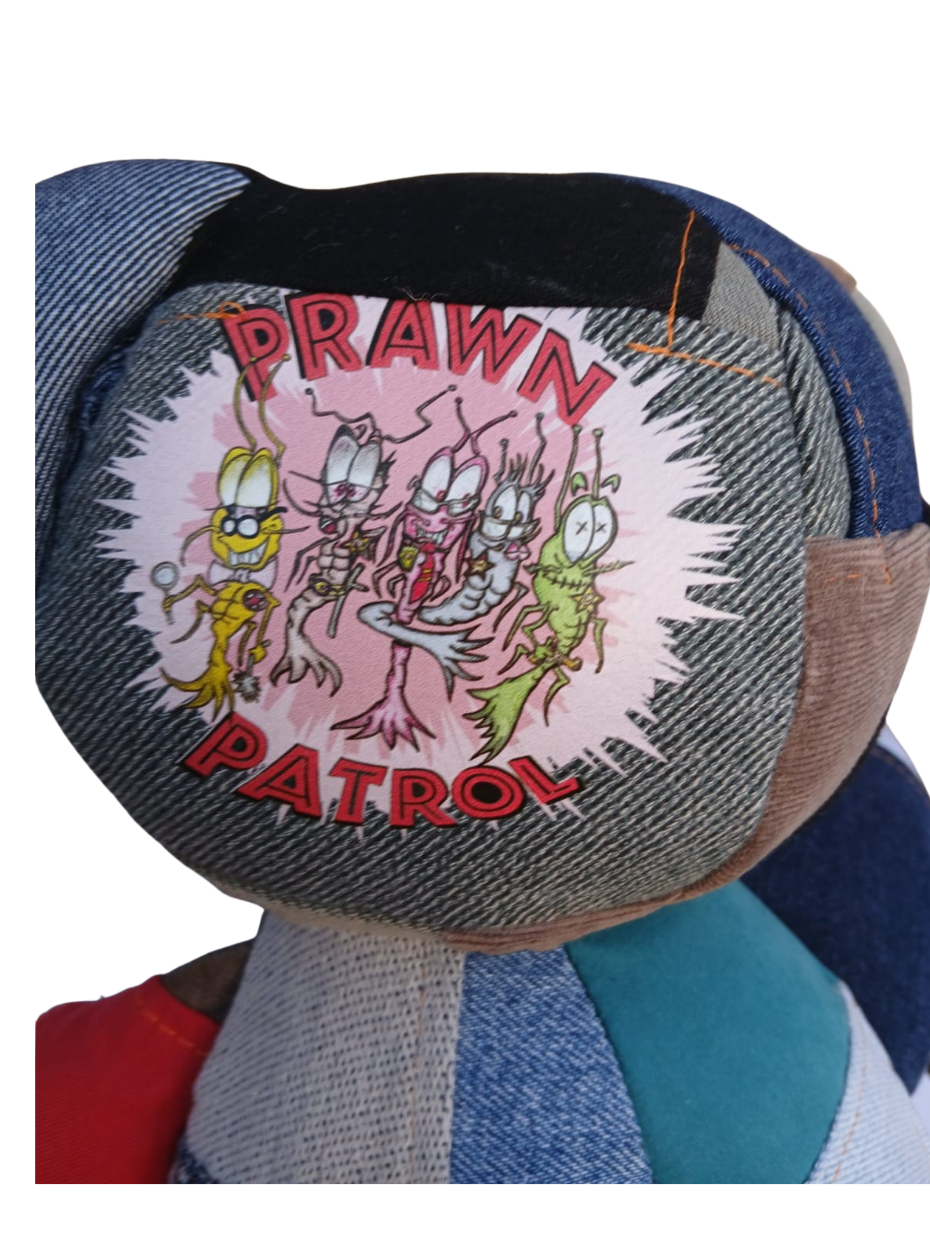 Upcycled Decorative Teddy Bear with Hat – One of a Kind
