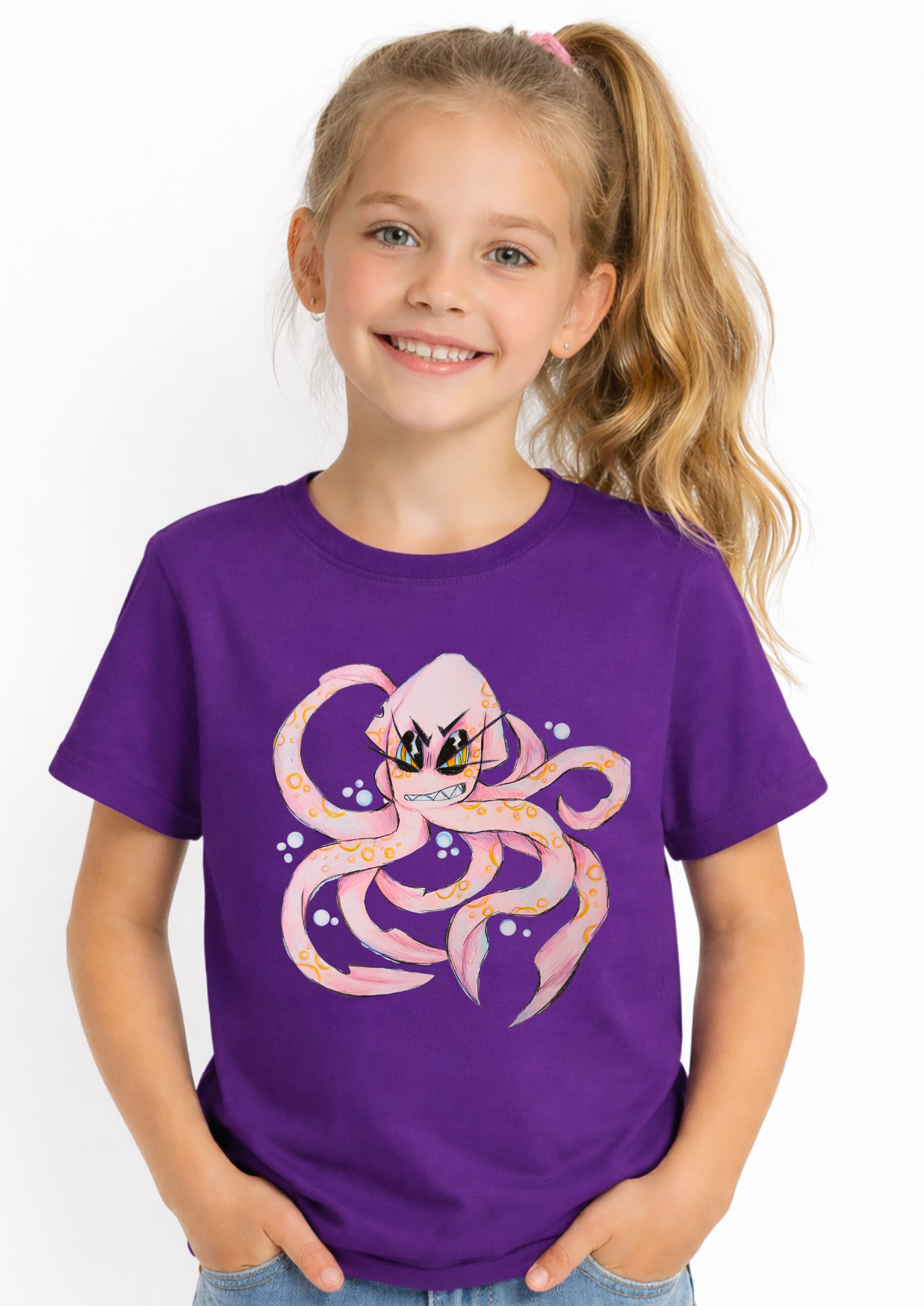 Kids T-shirt (Oxton The Octopus)