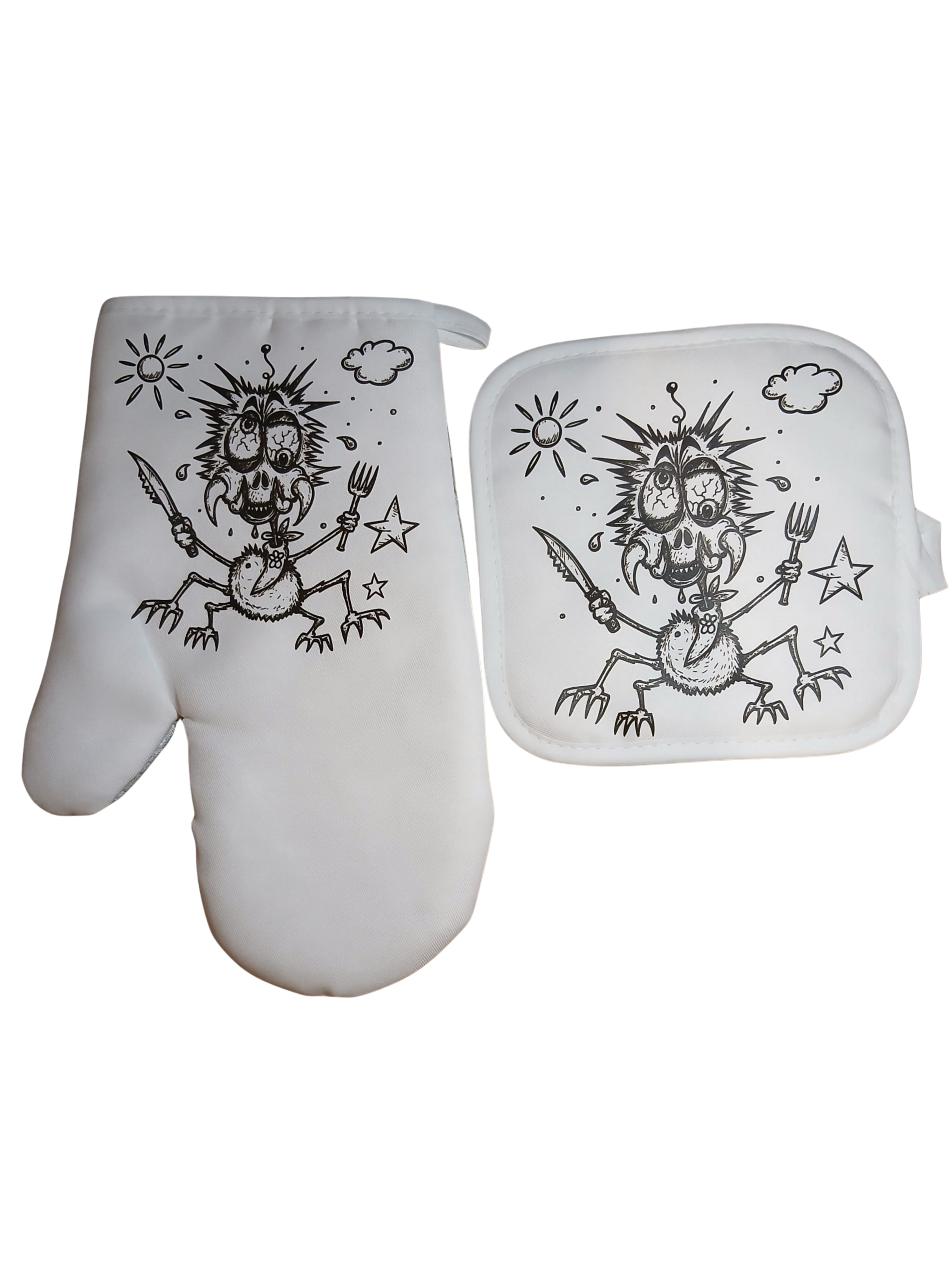 Oven Mitt & Pot Holder Set  (Termite)– Heat Resistant Kitchen Set