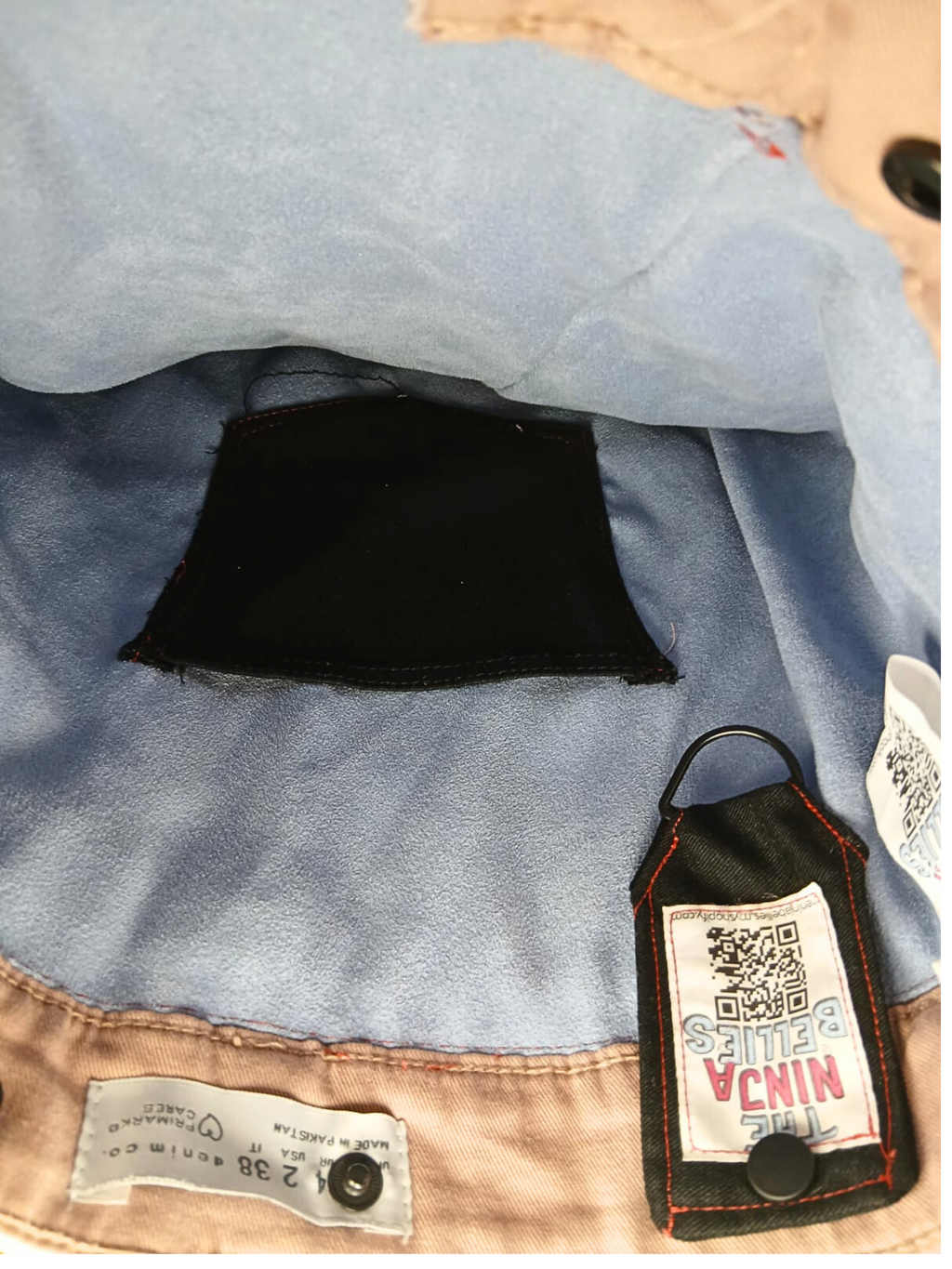 ONE OF A KIND – Upcycled Ninja Bellies Bag  (Spiky, Crazy Moon, Cricket, Sensei Crunchy)