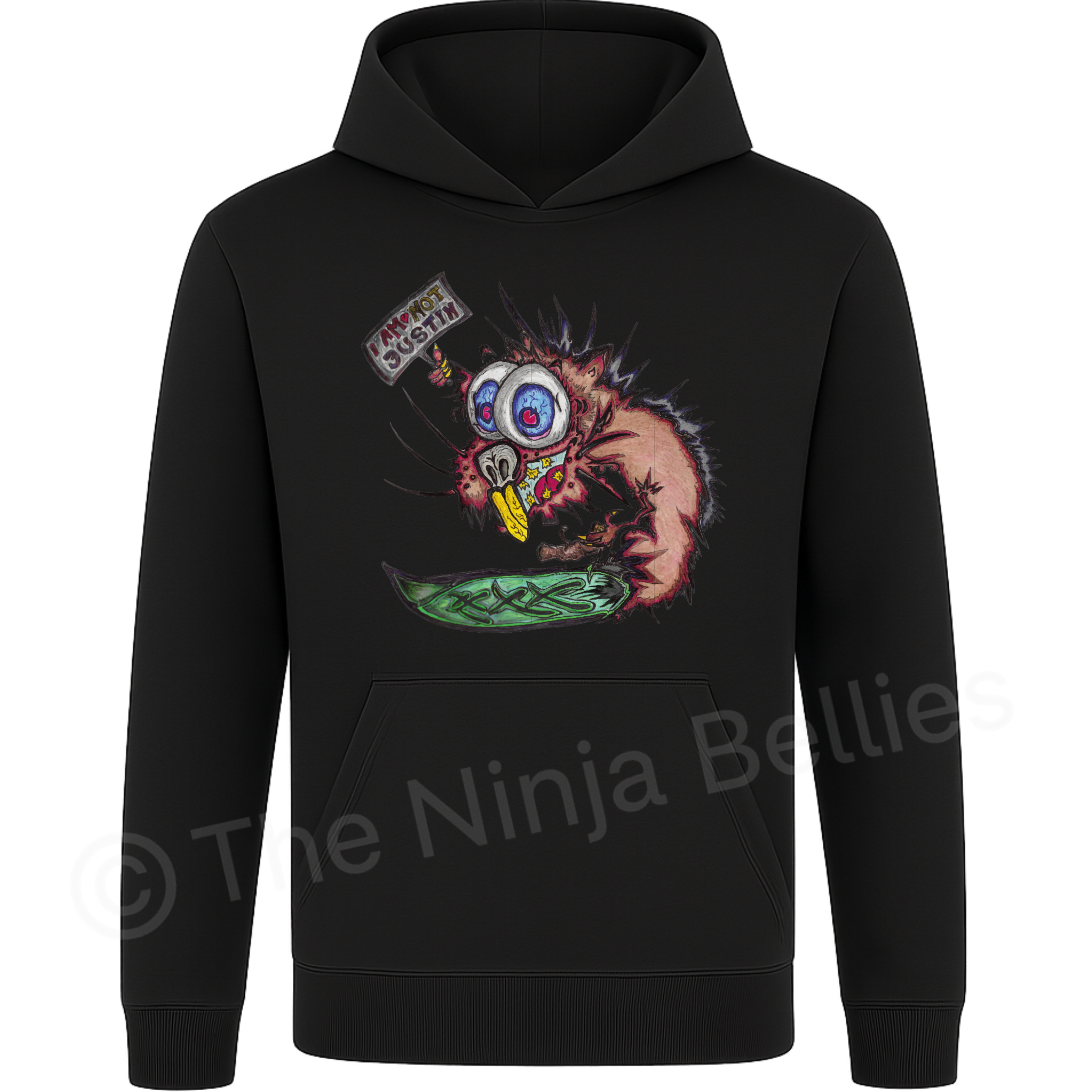 Art unisex Hoodie (Chunky the Bonkers Beaver)